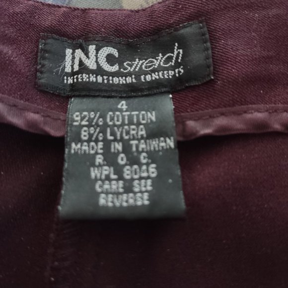 Petite plum pants, stretch size 4 - Picture 3 of 3